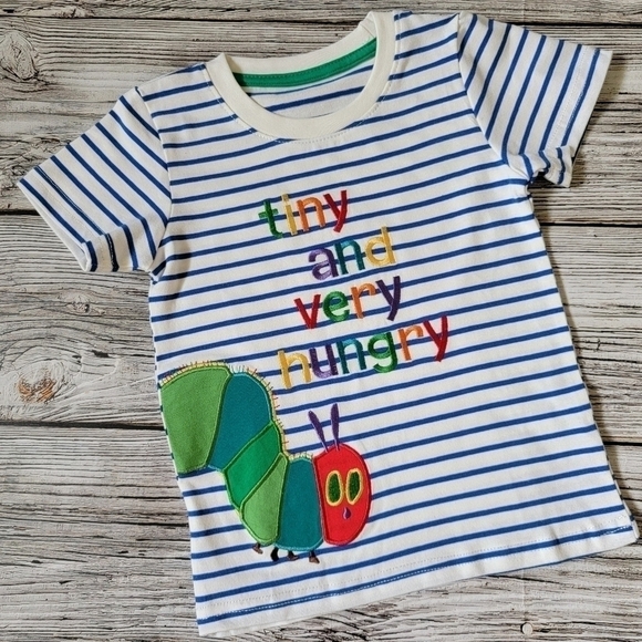 The Very Hungry Caterpillar T-Shirt Strawberry Patch Strawberry Picking T-Shirt - Picture 1 of 4